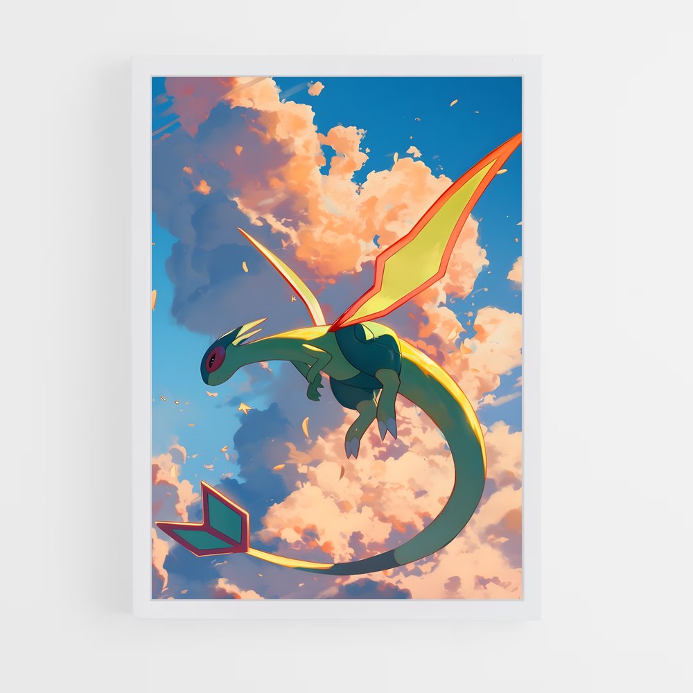 Poster Vol de Flygon – affiche Pokemon (vue 3)