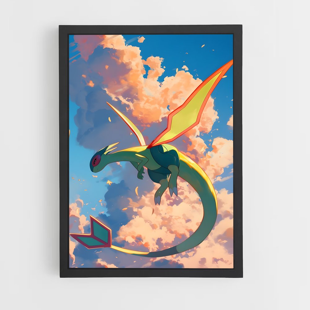 Poster Vol de Flygon – affiche Pokemon (vue 2)