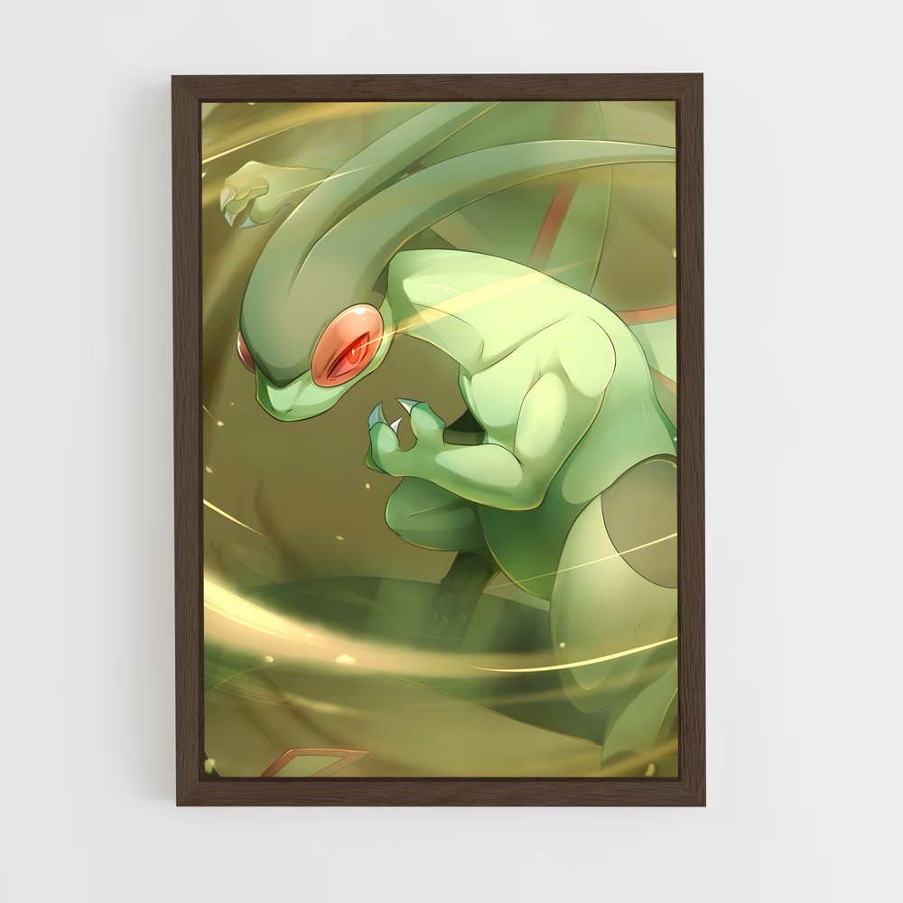Poster Flygon nuages – affiche Pokemon (vue 5)