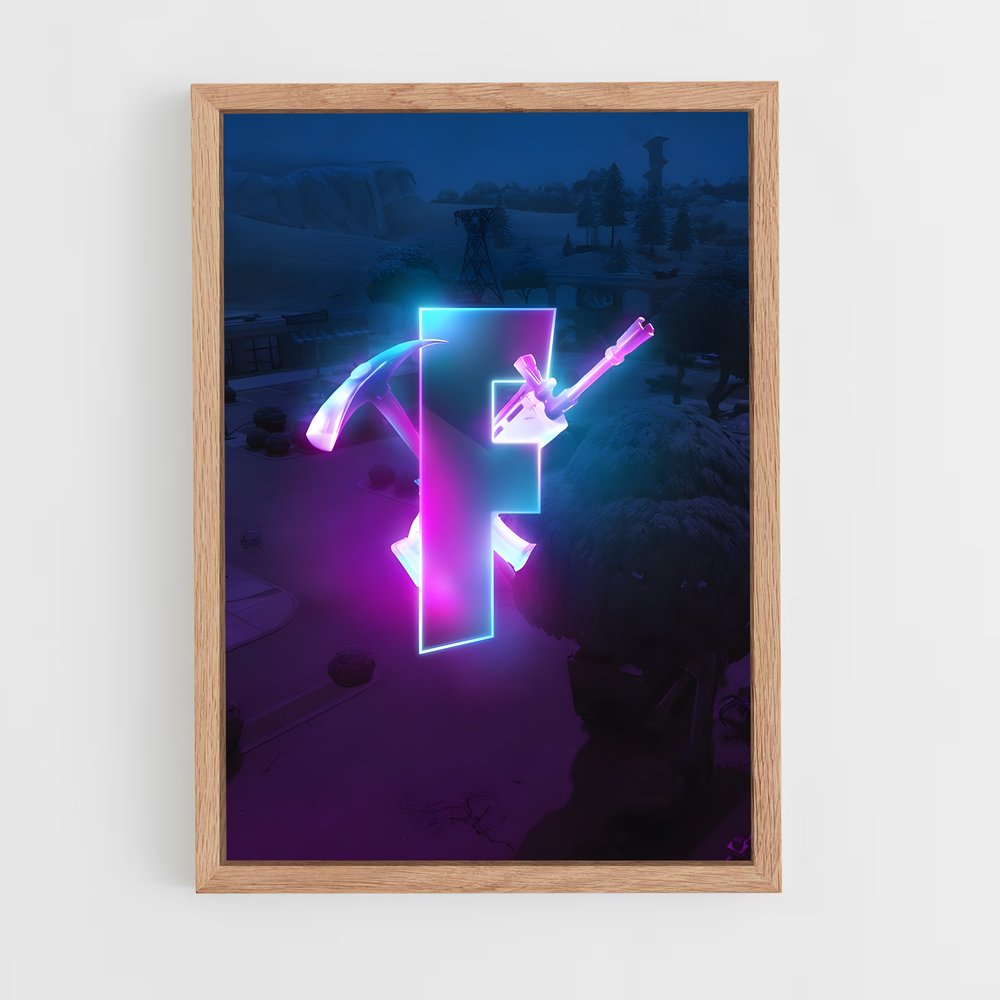 Poster Flèche Néo-Pink – affiche Fortnite (vue 4)