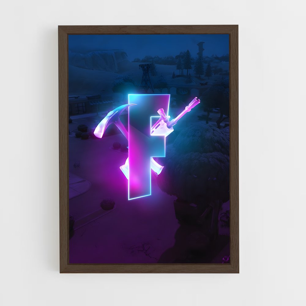 Poster Flèche Néo-Pink – affiche Fortnite (vue 5)