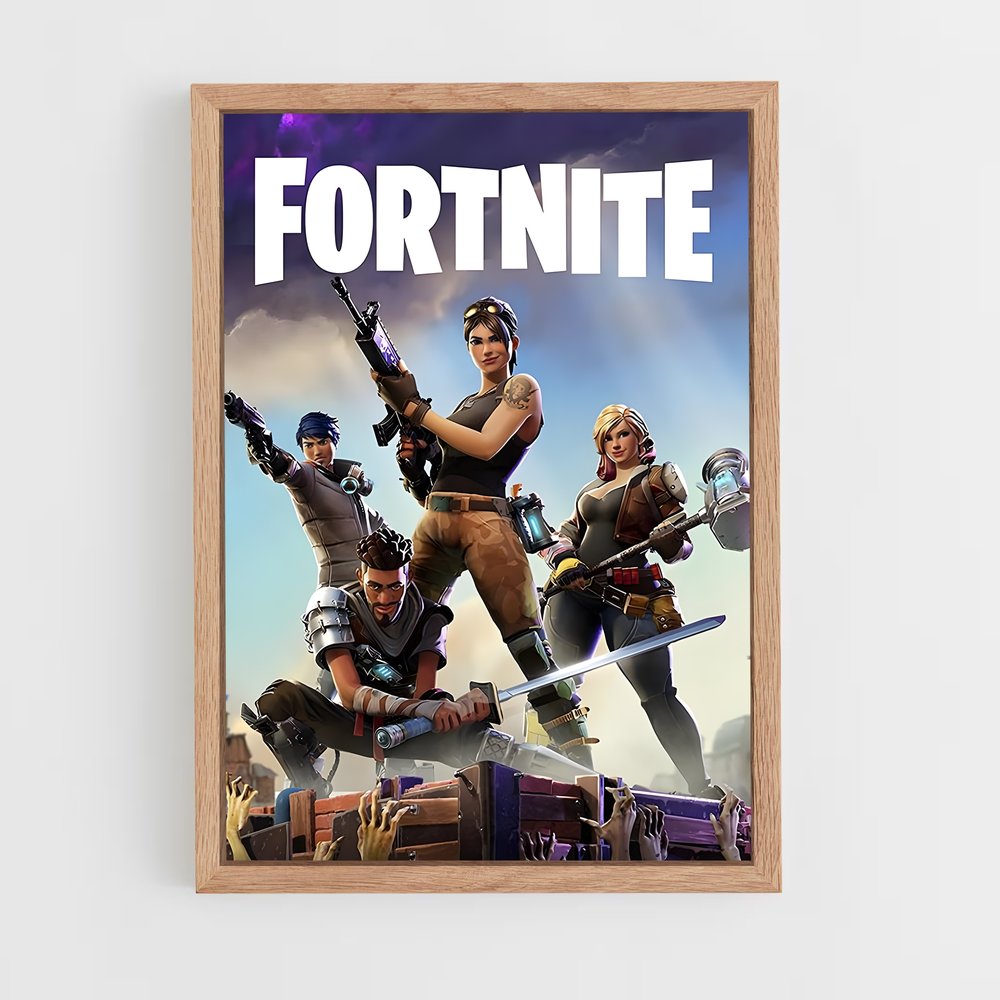 Poster Forteresse des Héros – affiche Fortnite (vue 4)