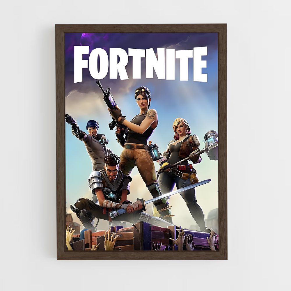 Poster Forteresse des Héros – affiche Fortnite (vue 5)