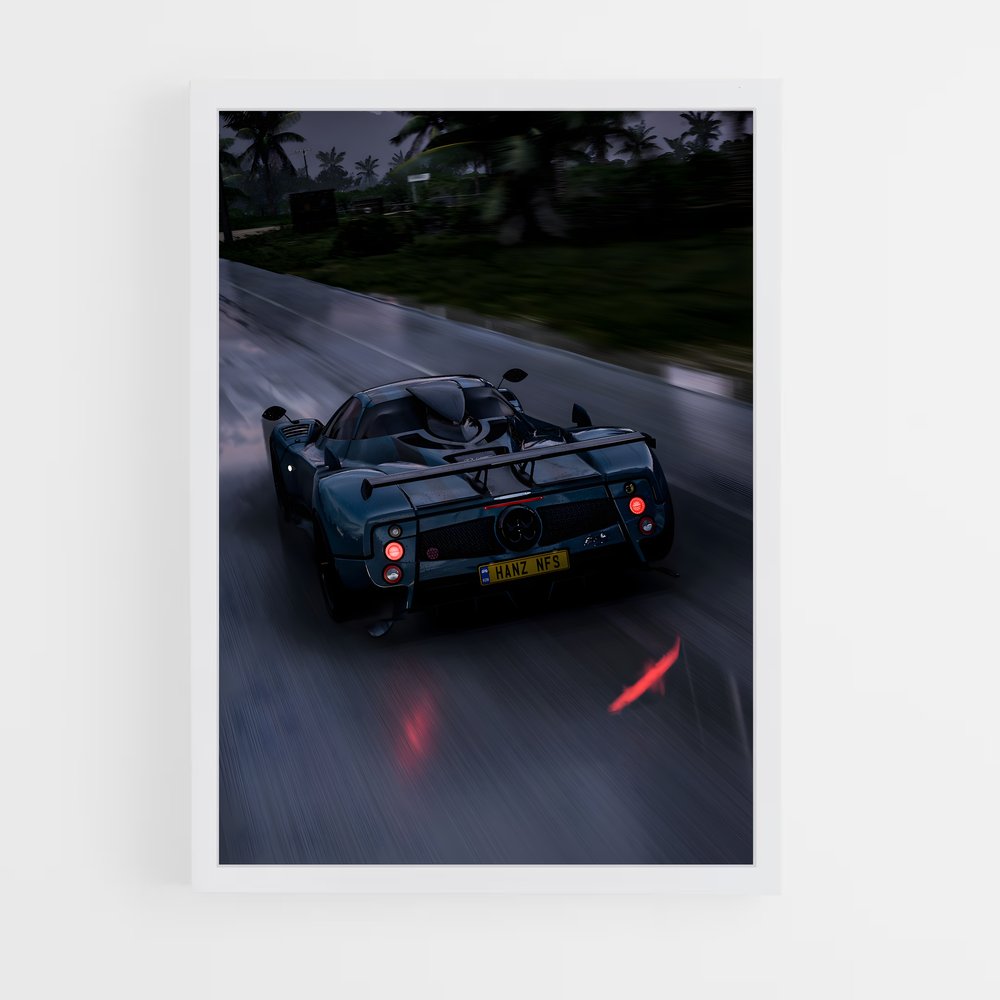 Poster Trafic Rouge – affiche Forza (vue 3)