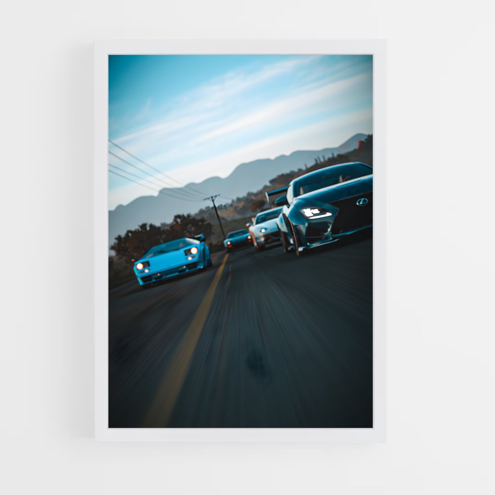 Poster Sur la Route de l'Aventure – affiche Forza (vue 3)