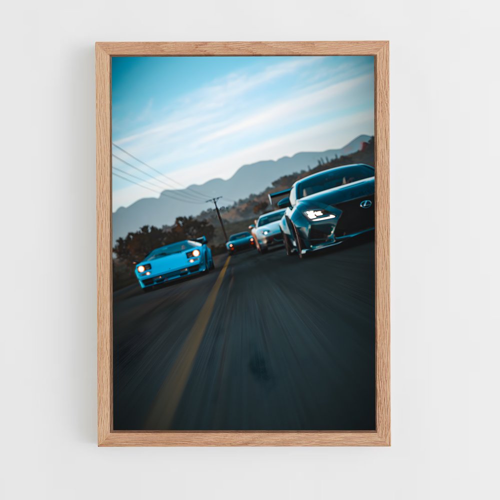 Poster Sur la Route de l'Aventure – affiche Forza (vue 4)