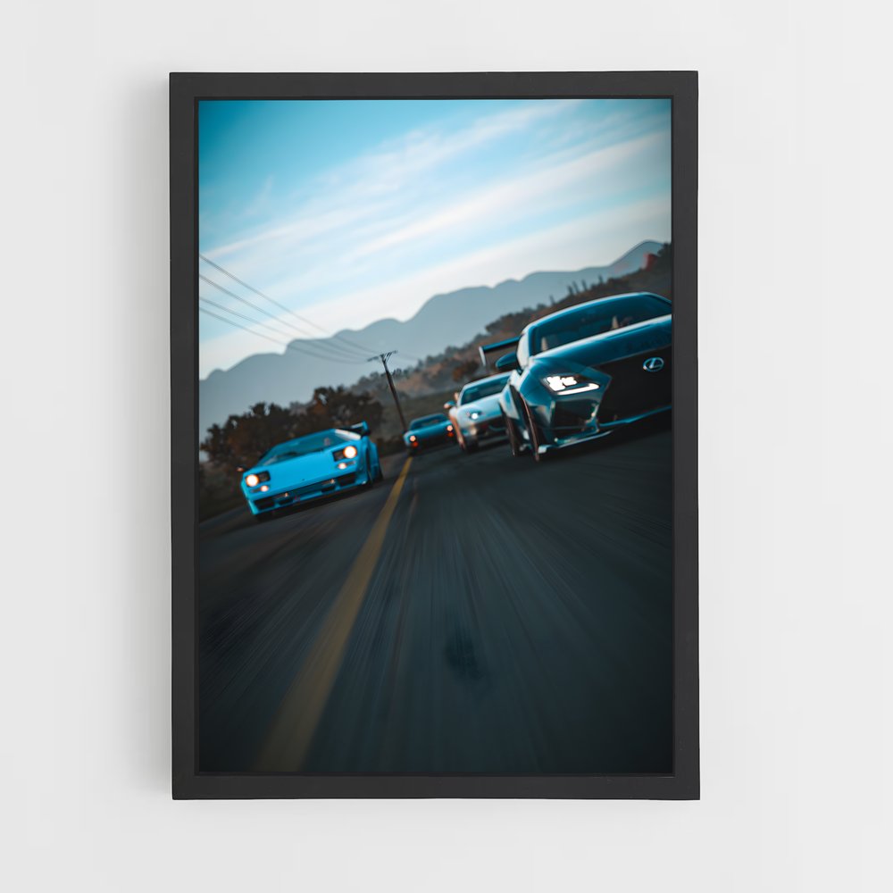 Poster Sur la Route de l'Aventure – affiche Forza (vue 2)