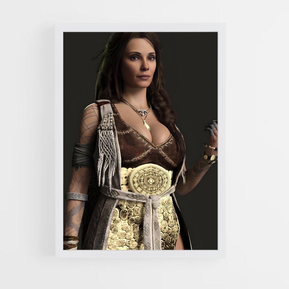 Poster Freya Mystérieuse – affiche God of War (vue 3)