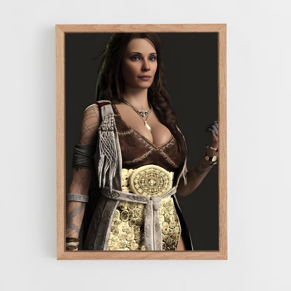 Poster Freya Mystérieuse – affiche God of War (vue 4)