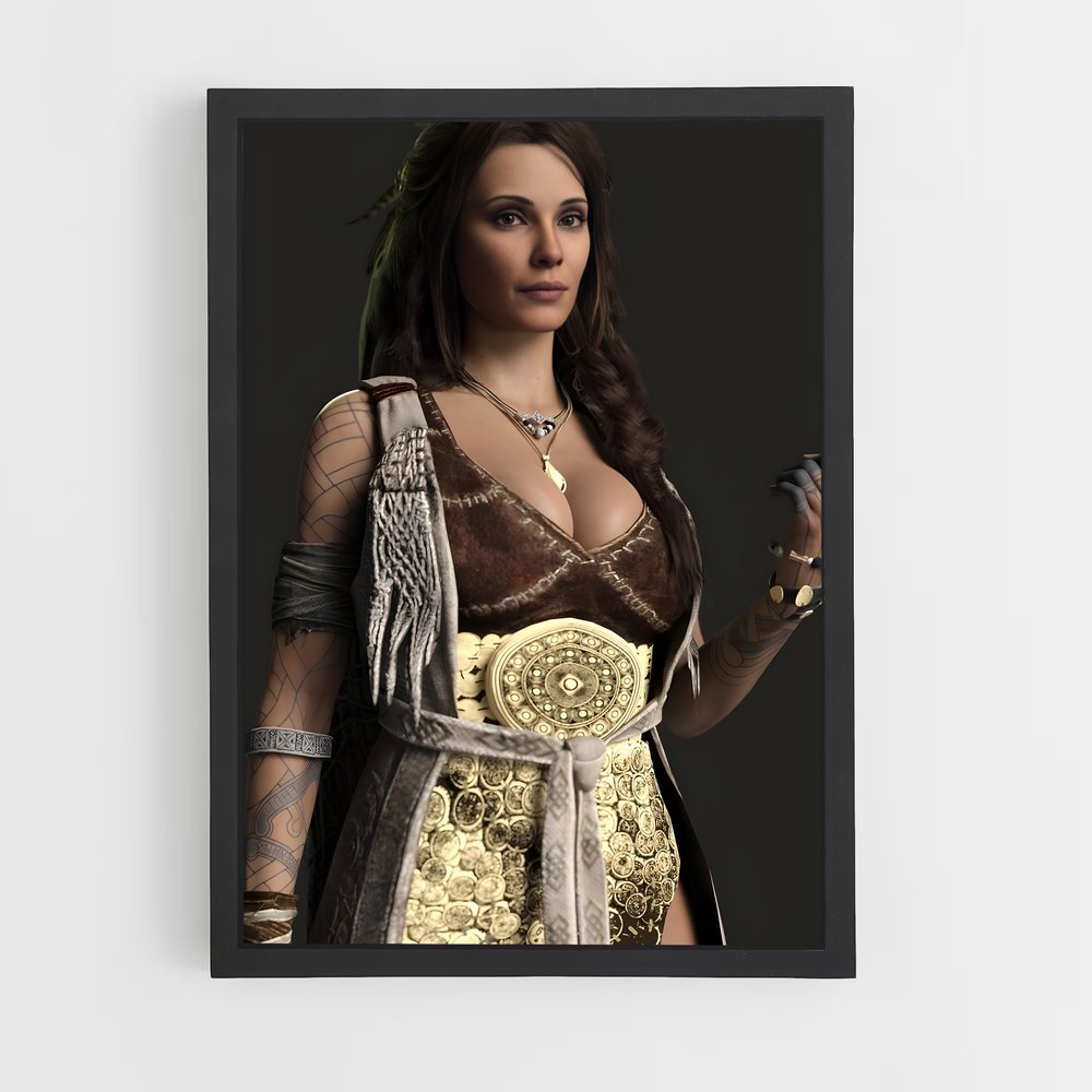 Poster Freya Mystérieuse – affiche God of War (vue 2)
