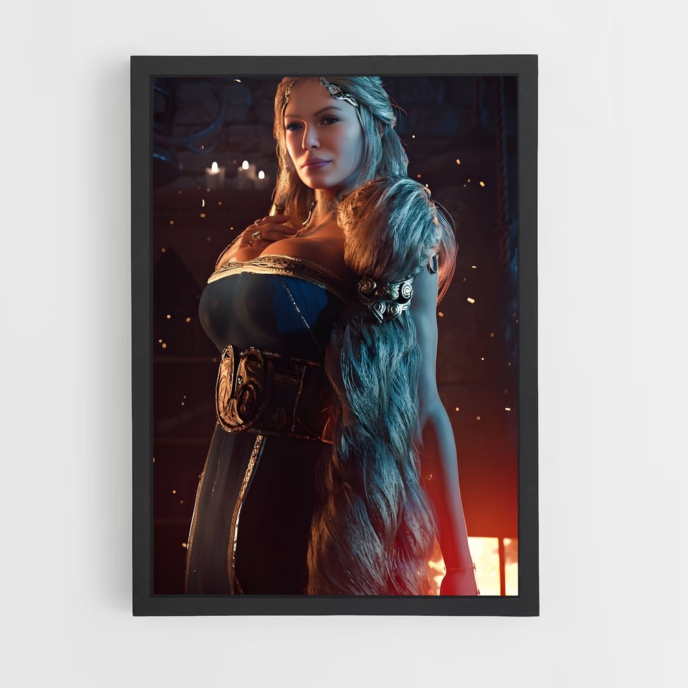 Poster L'Épée de Freya – affiche God of War (vue 2)