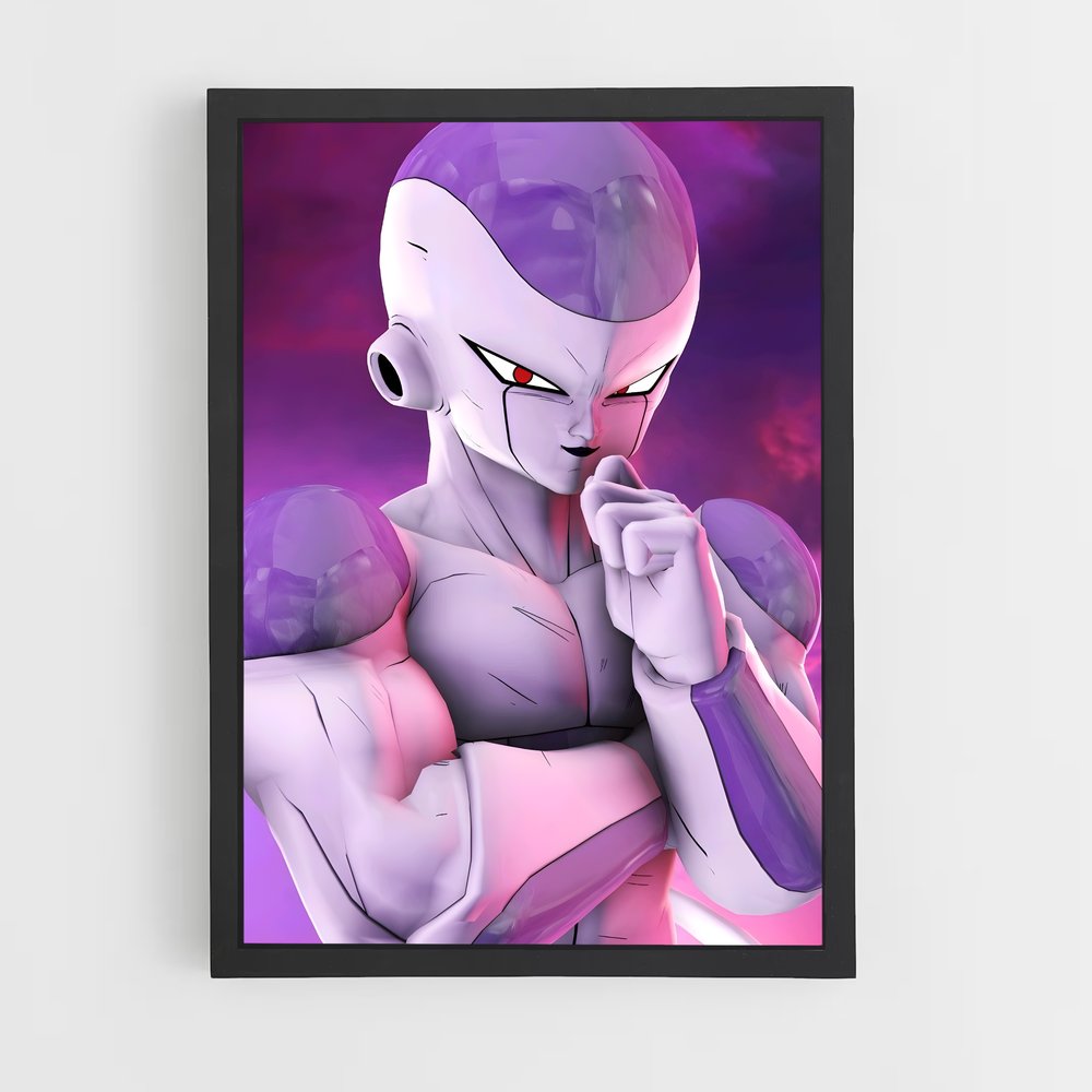 Poster Frieza Fantastique – affiche Dragon ball fighterz (vue 2)