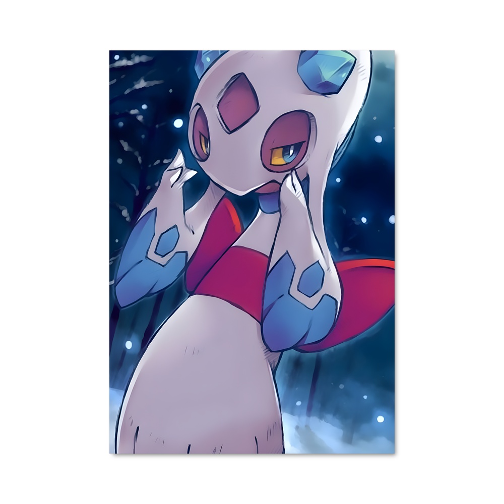 Poster Froslass et le Chat Mystique – affiche Pokemon