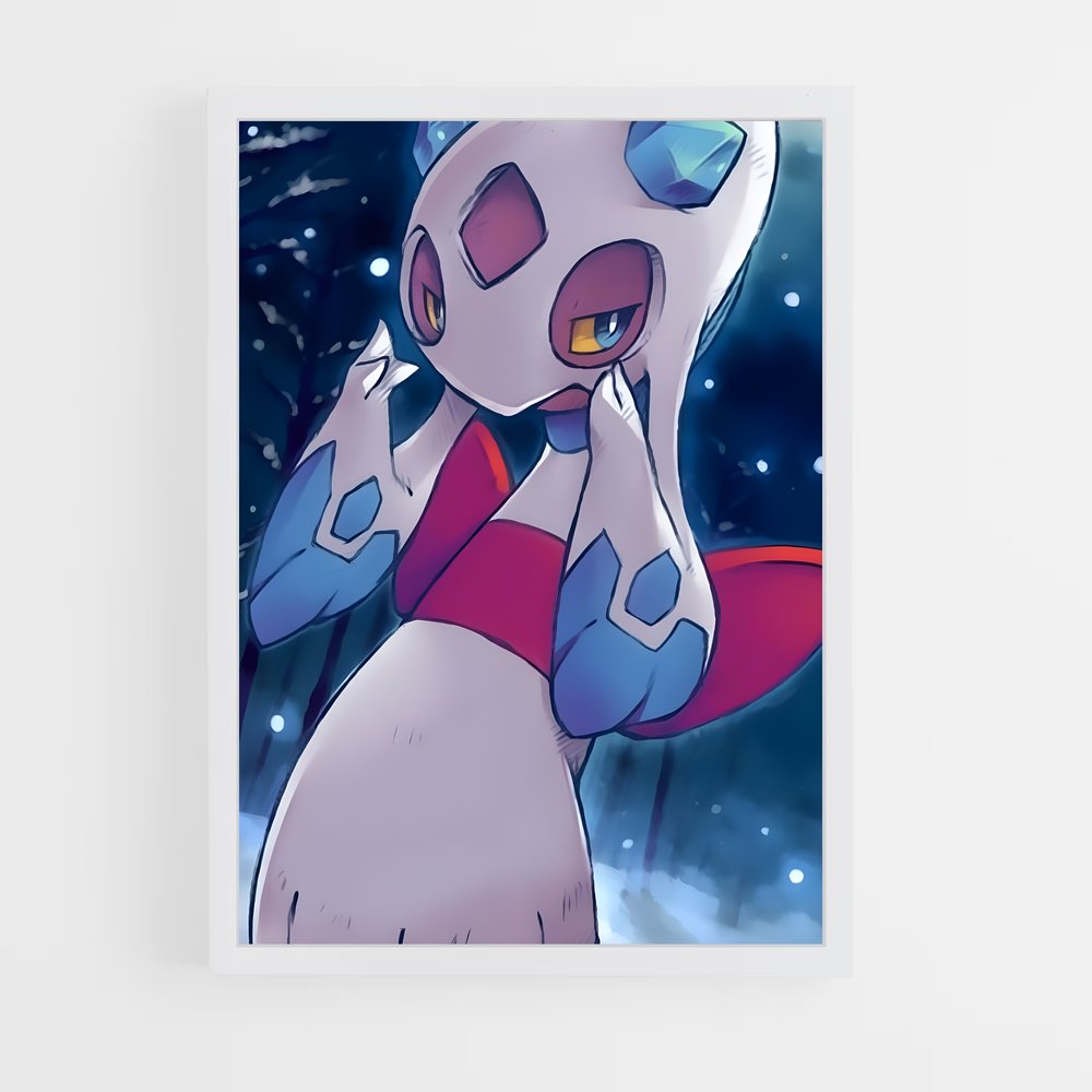 Poster Froslass et le Chat Mystique – affiche Pokemon (vue 3)