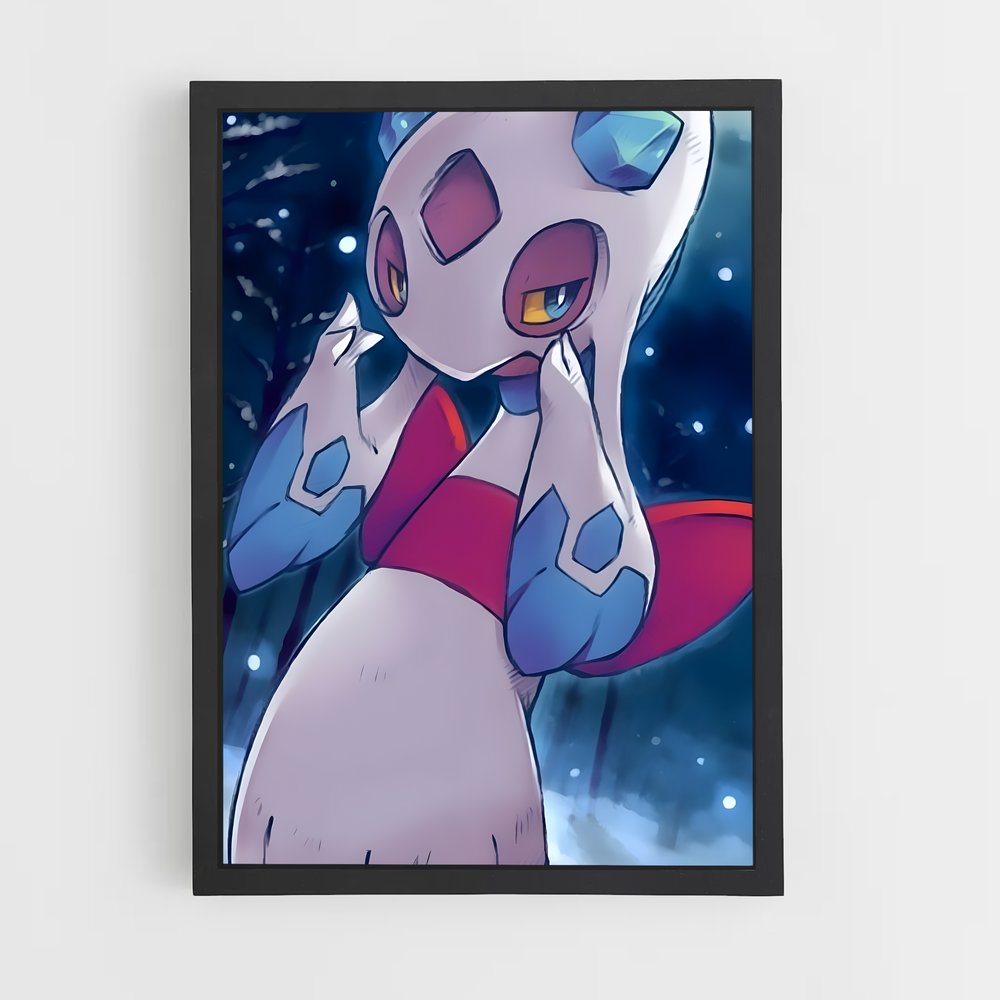 Poster Froslass et le Chat Mystique – affiche Pokemon (vue 2)