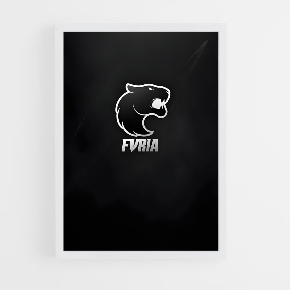 Poster Furia Team – affiche Esports (vue 3)