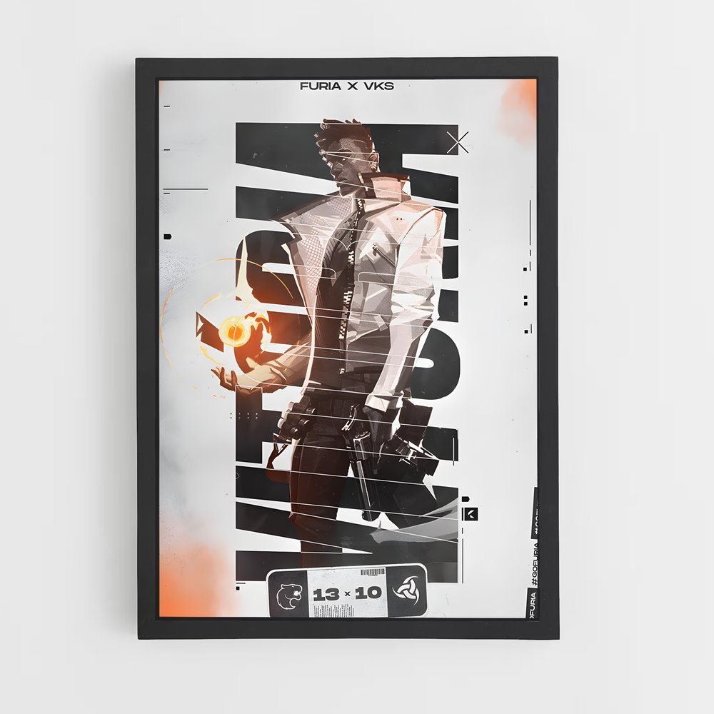 Poster Maître des Flammes – affiche Esports (vue 2)