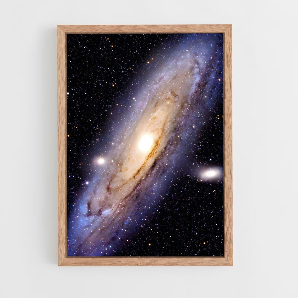 Poster Galaxie Andromède (vue 4)