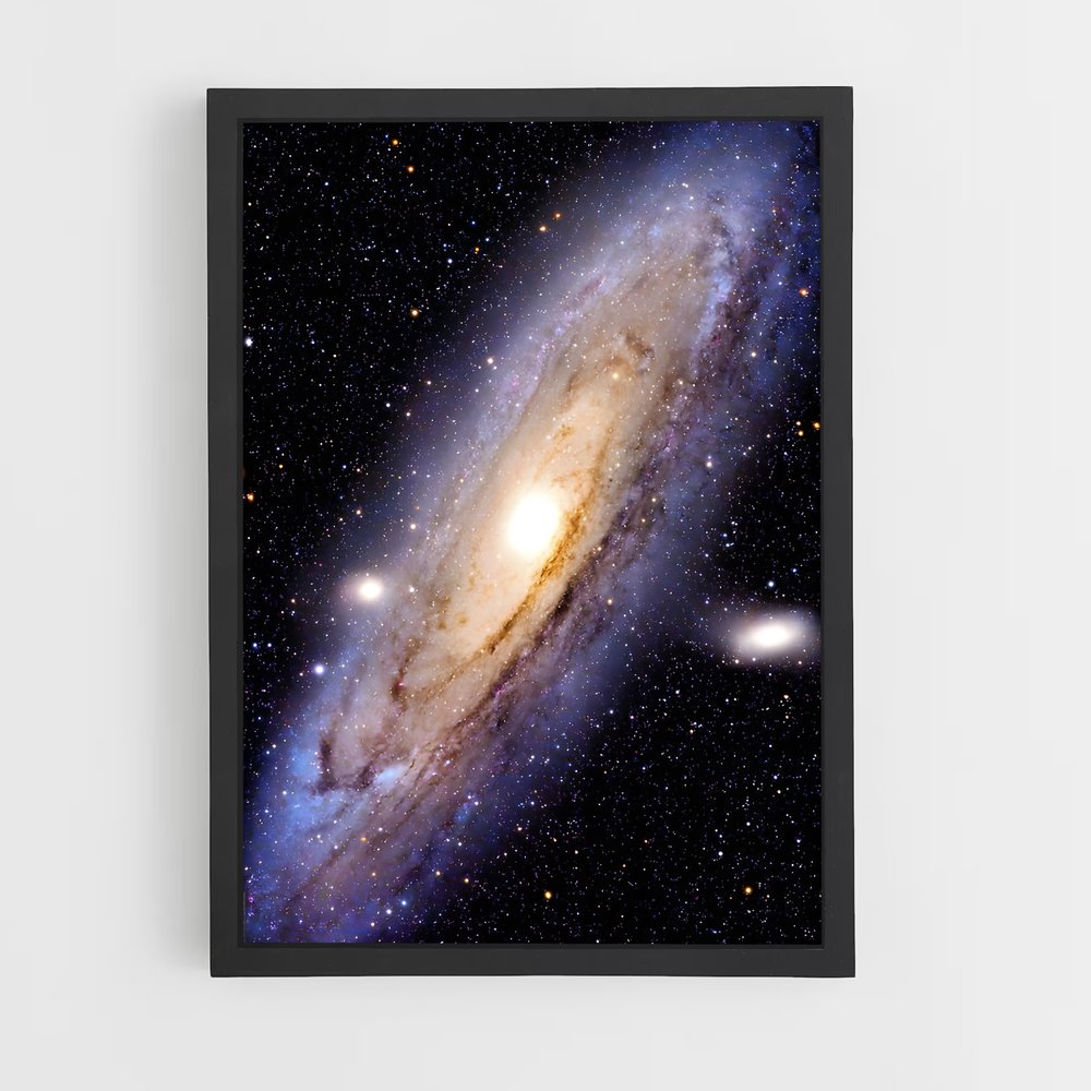 Poster Galaxie Andromède (vue 2)