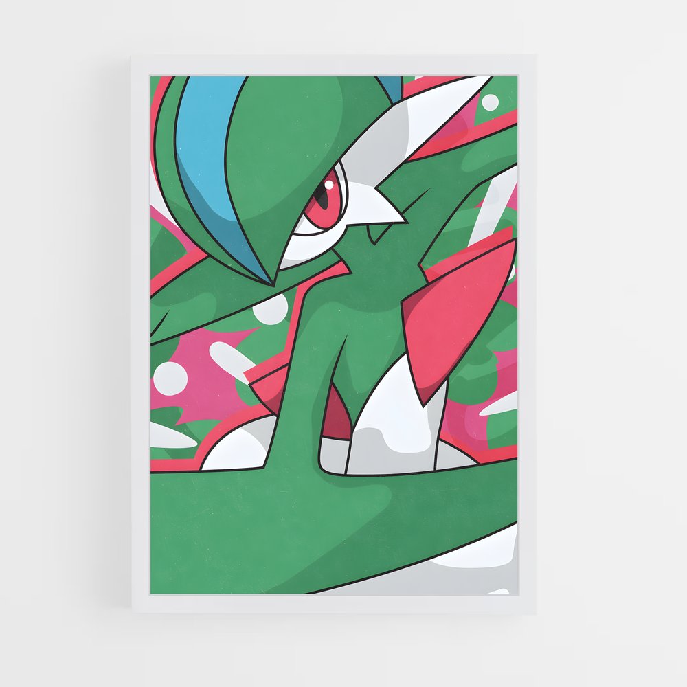 Poster Gallade en Action – affiche Pokemon (vue 3)