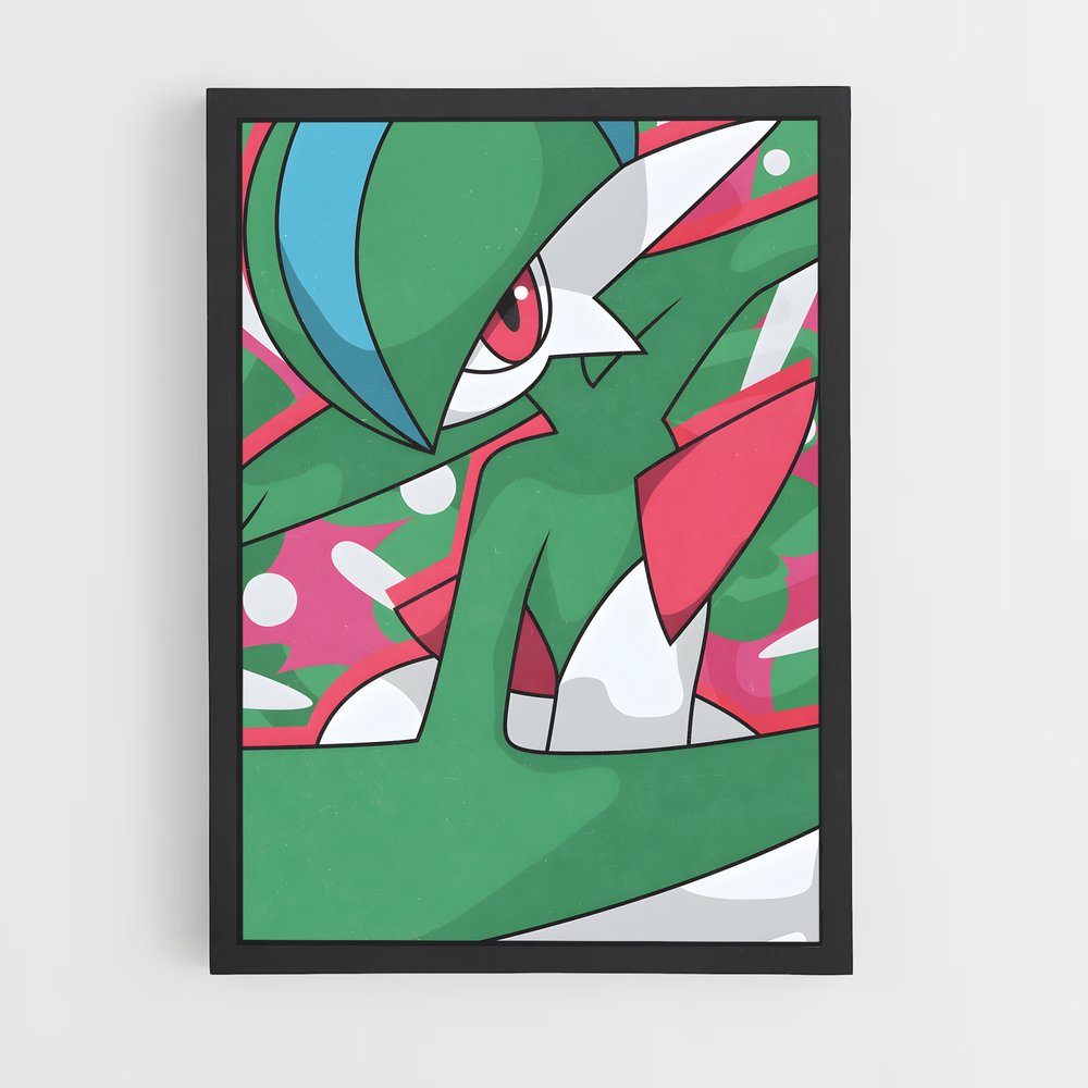Poster Gallade en Action – affiche Pokemon (vue 2)