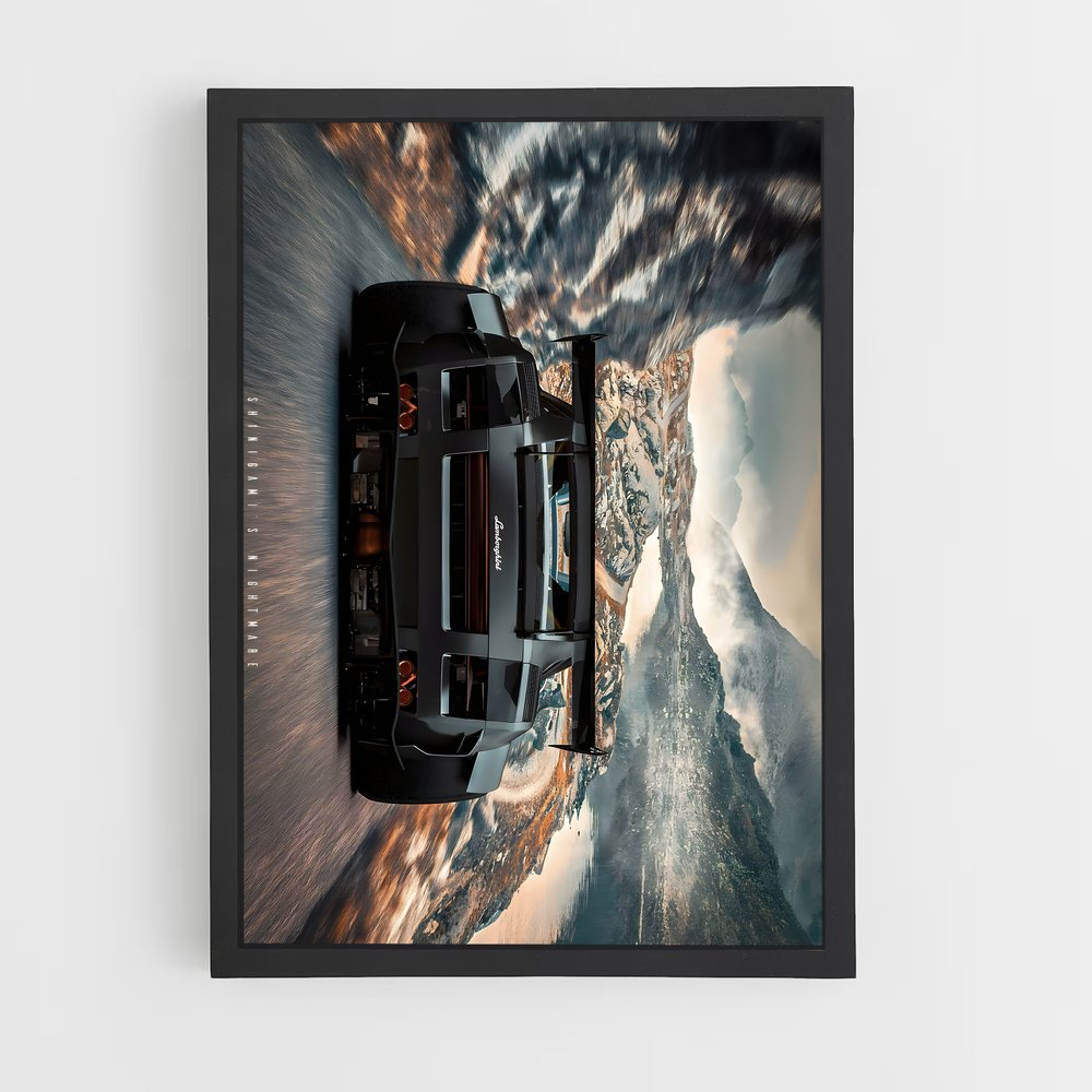 Poster Gallardo envolée – affiche Lamborghini (vue 2)
