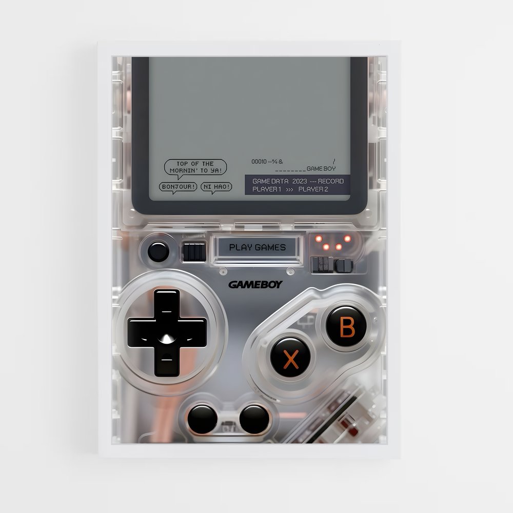 Poster Gameboy gaming – affiche Consoles (vue 3)