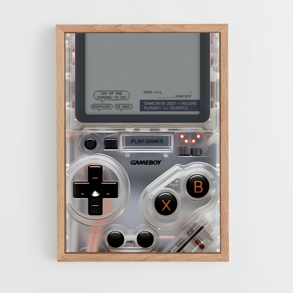 Poster Gameboy gaming – affiche Consoles (vue 4)
