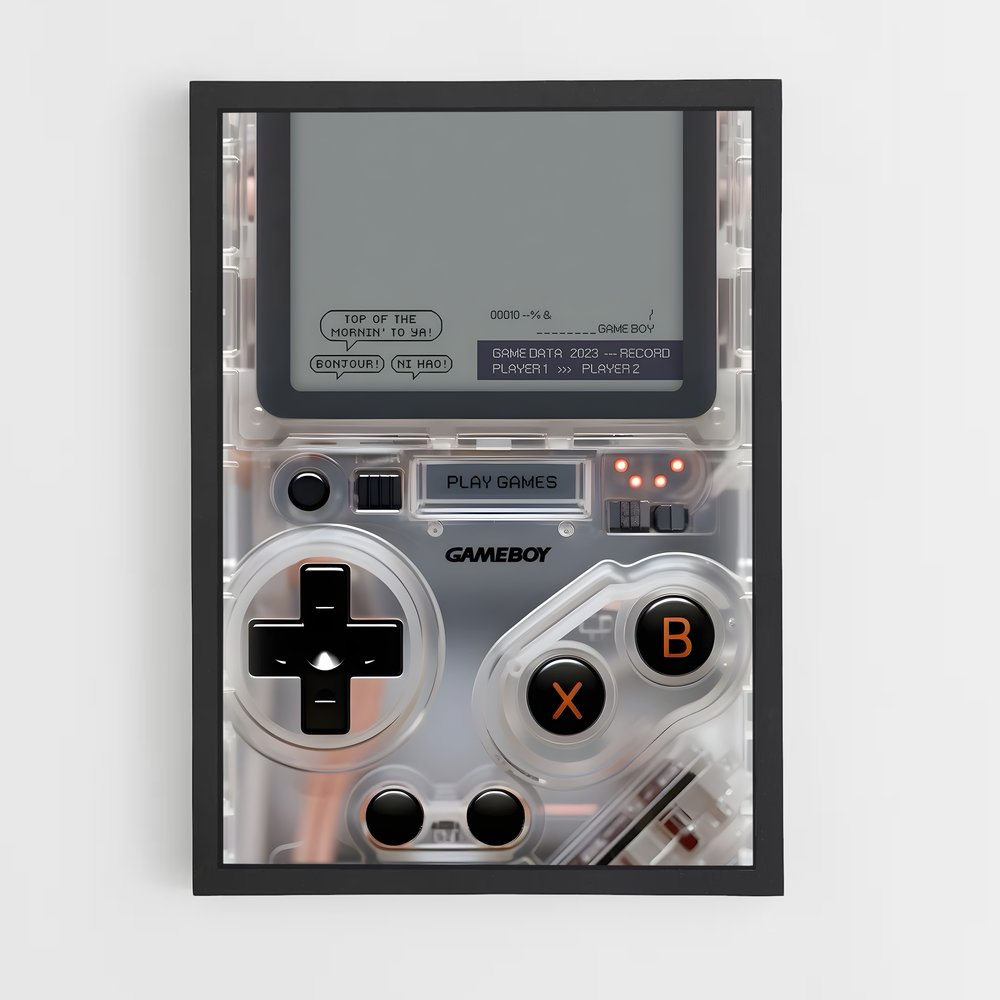 Poster Gameboy gaming – affiche Consoles (vue 2)