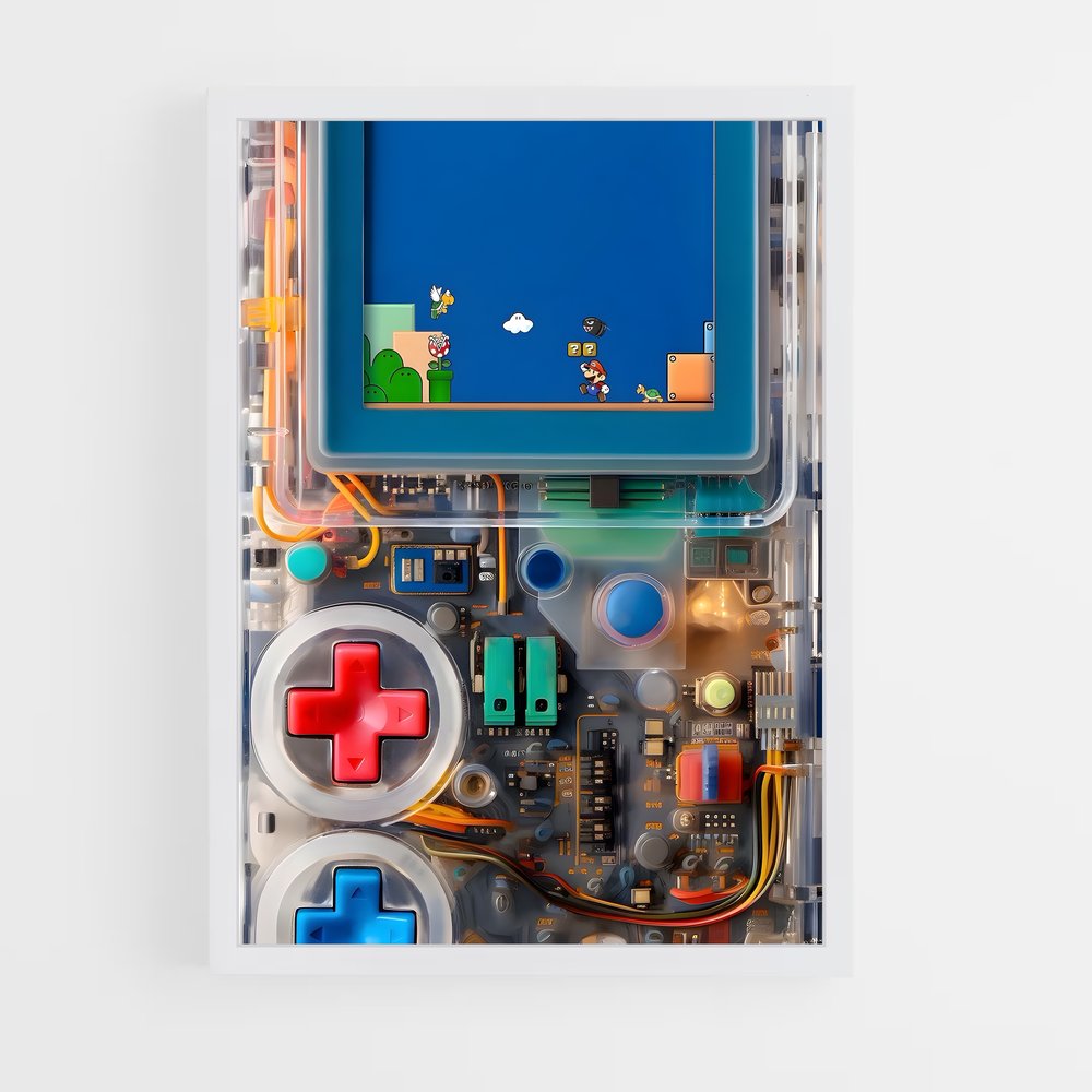 Poster Retro Gaming Box – affiche Consoles (vue 3)