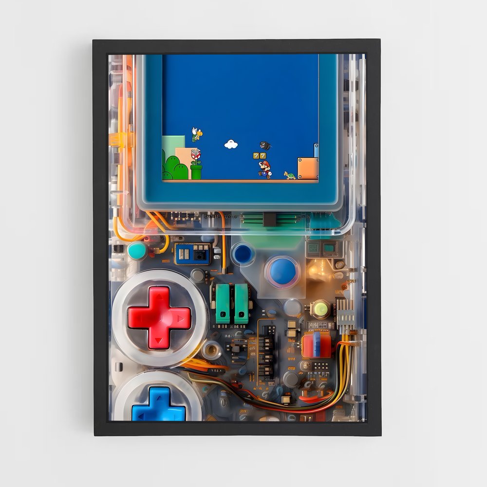 Poster Retro Gaming Box – affiche Consoles (vue 2)
