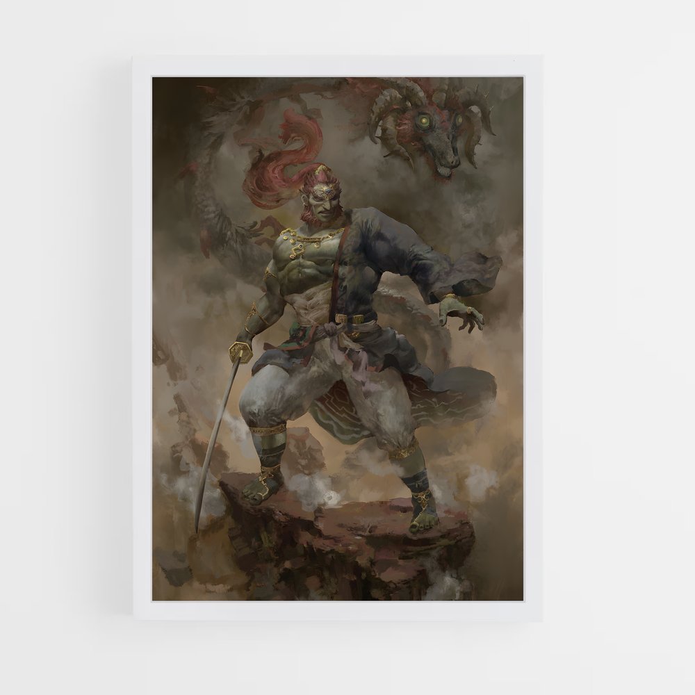 Poster L'Épée de Ganon – affiche Zelda (vue 3)