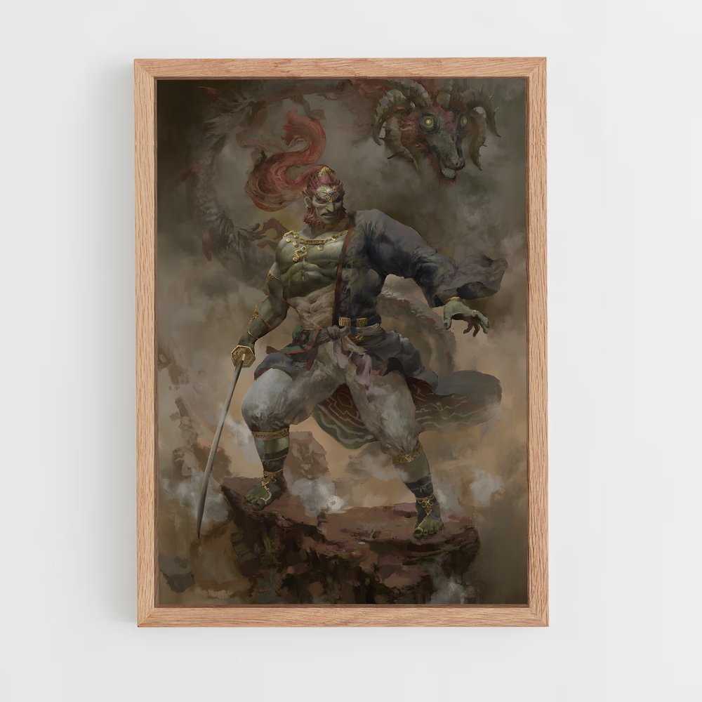Poster L'Épée de Ganon – affiche Zelda (vue 4)