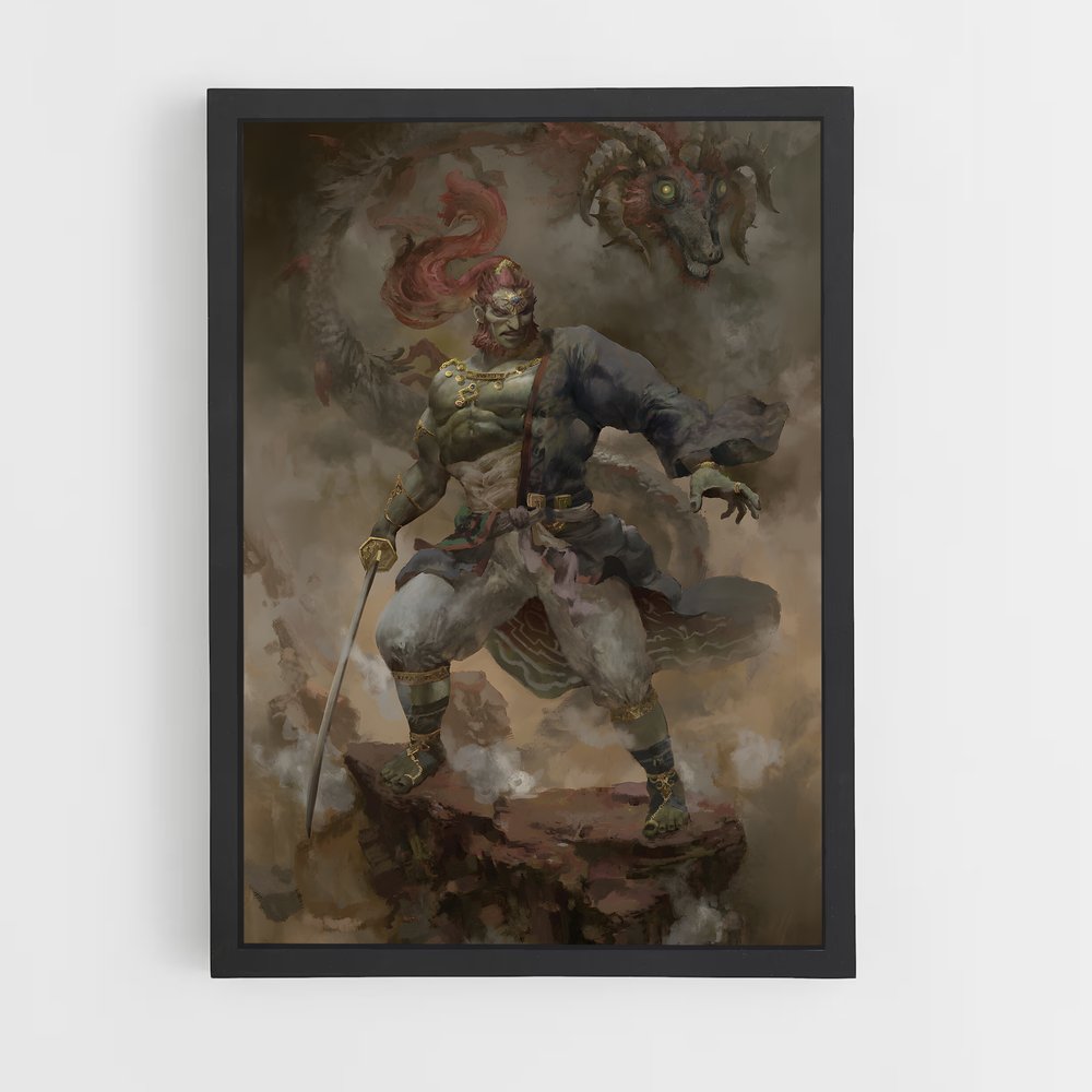 Poster L'Épée de Ganon – affiche Zelda (vue 2)