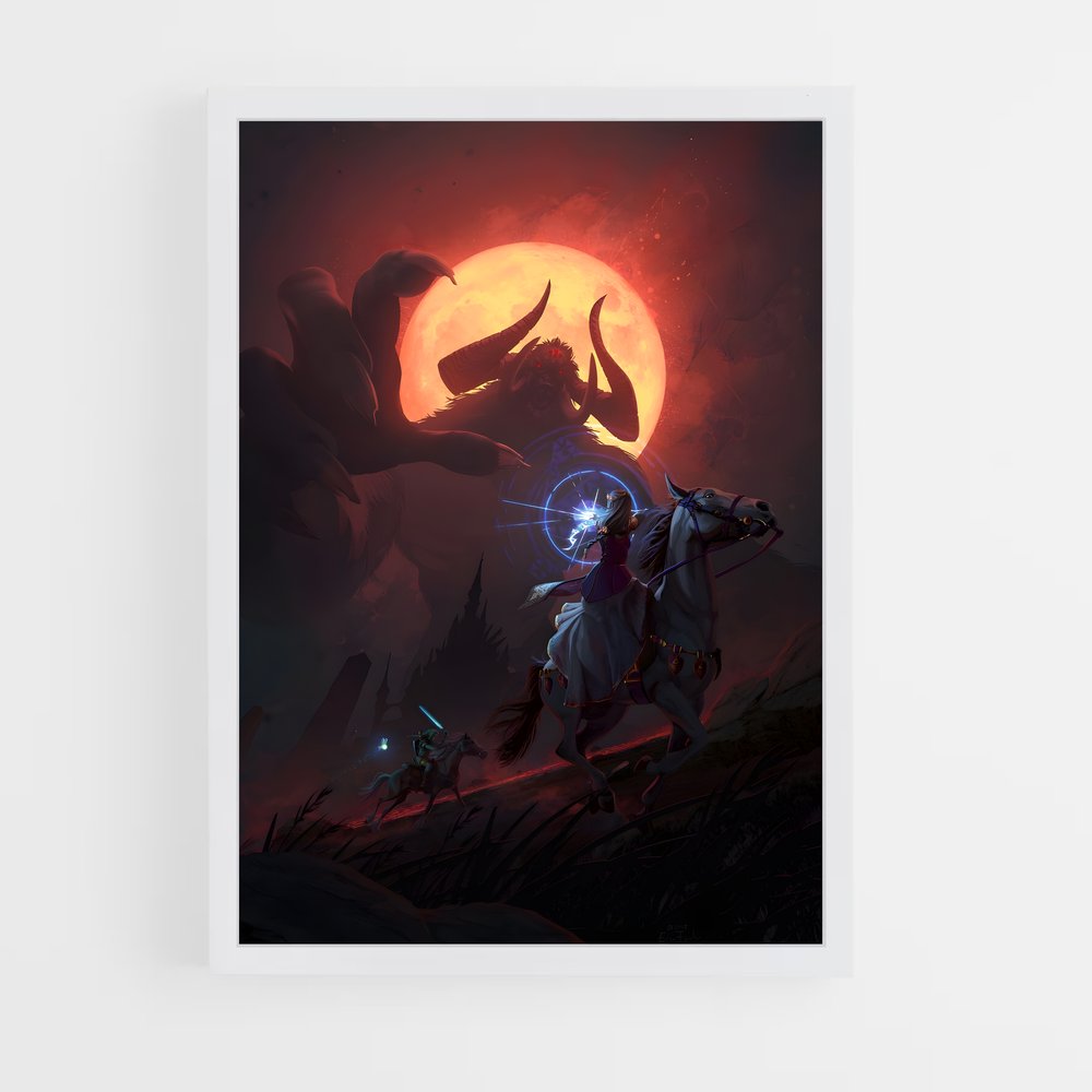 Poster L'Éclaireur de la Lune – affiche Zelda (vue 3)