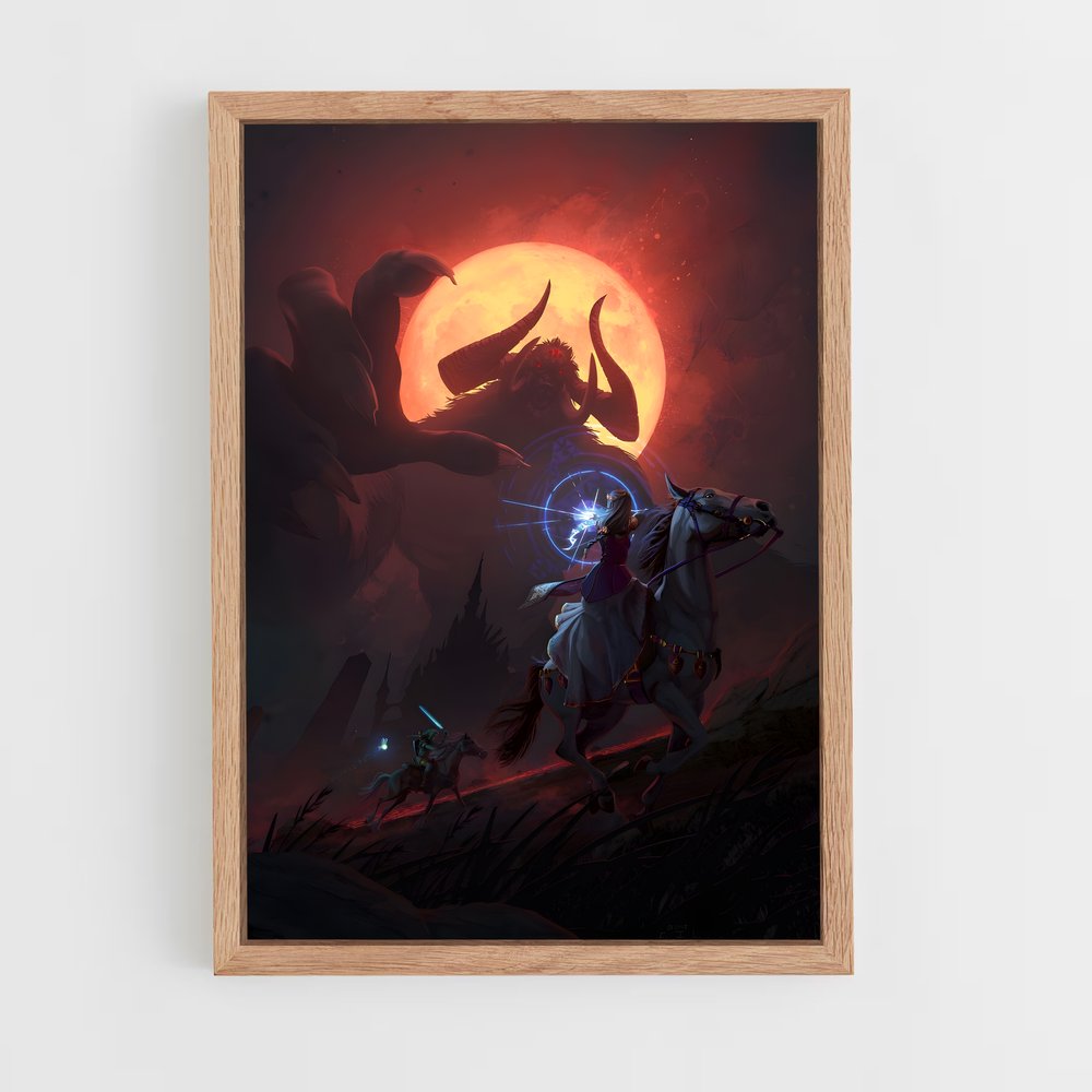 Poster L'Éclaireur de la Lune – affiche Zelda (vue 4)