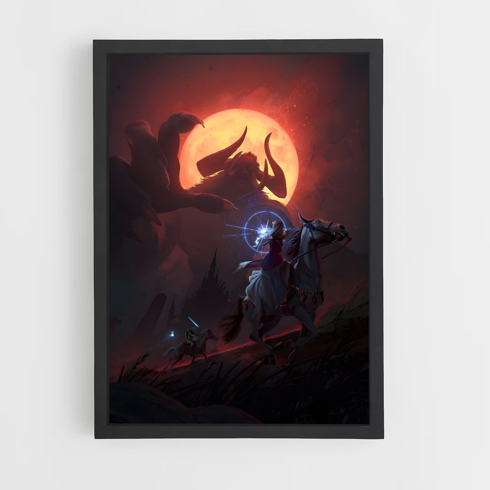 Poster L'Éclaireur de la Lune – affiche Zelda (vue 2)