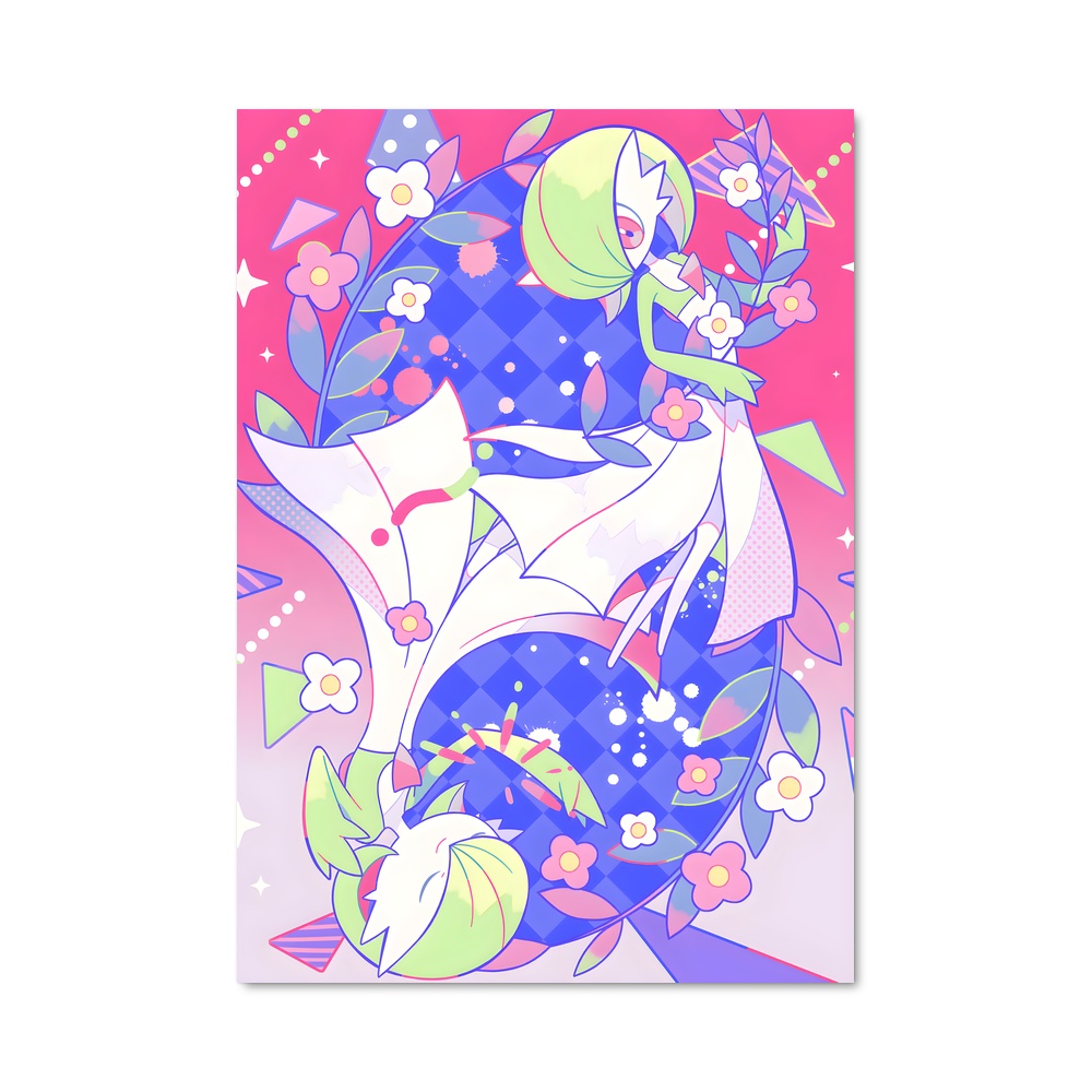Poster Éclat Floral de Gardevoir – affiche Pokemon