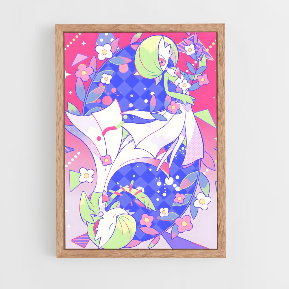 Poster Éclat Floral de Gardevoir – affiche Pokemon (vue 4)