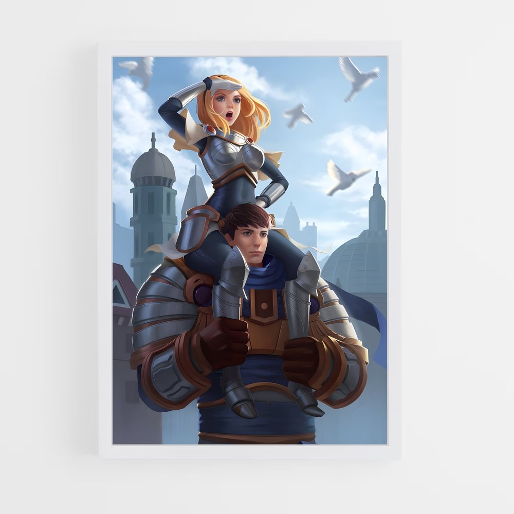 Poster Héros de la Ville – affiche League Of Legends (vue 3)