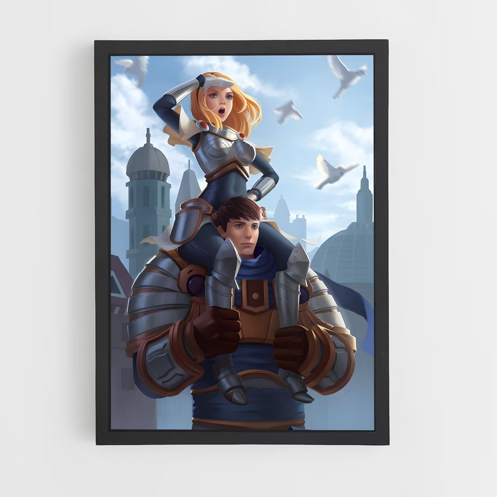 Poster Héros de la Ville – affiche League Of Legends (vue 2)