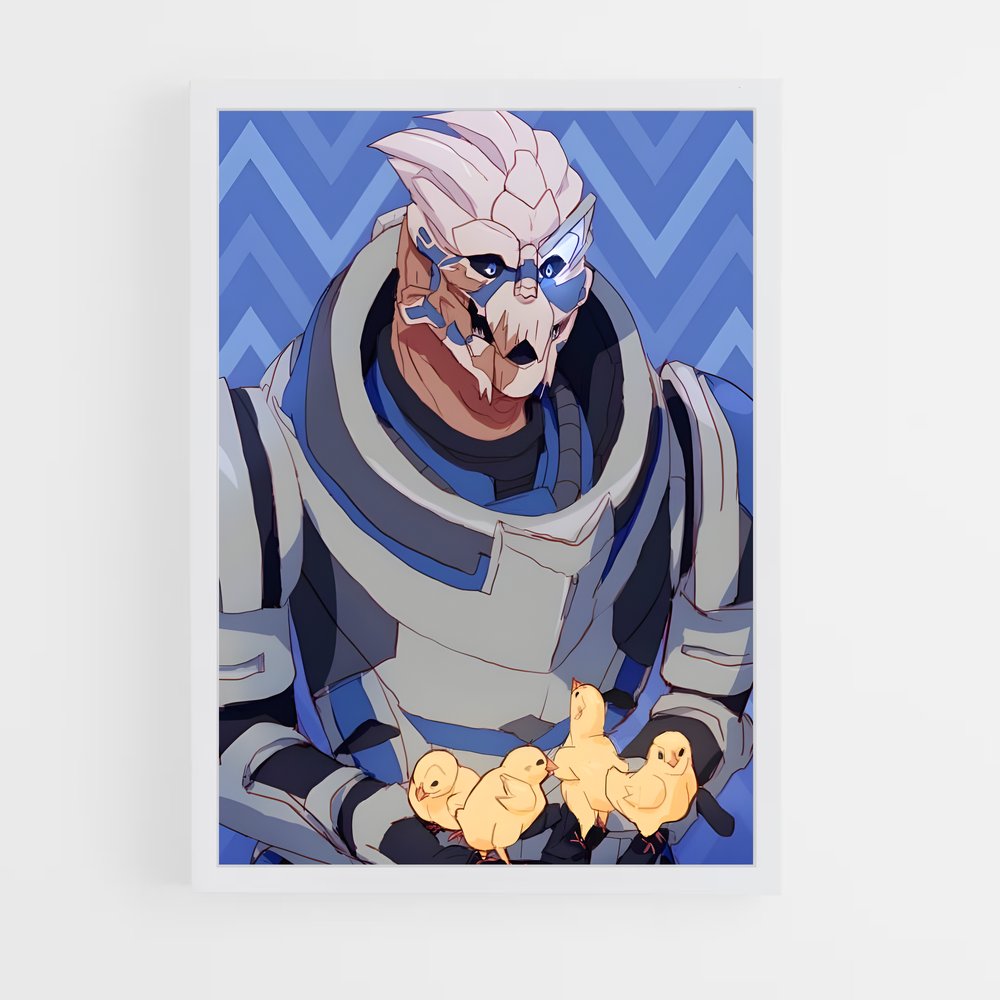 Poster Le Gentleman et le Poussin – affiche Mass effect (vue 3)