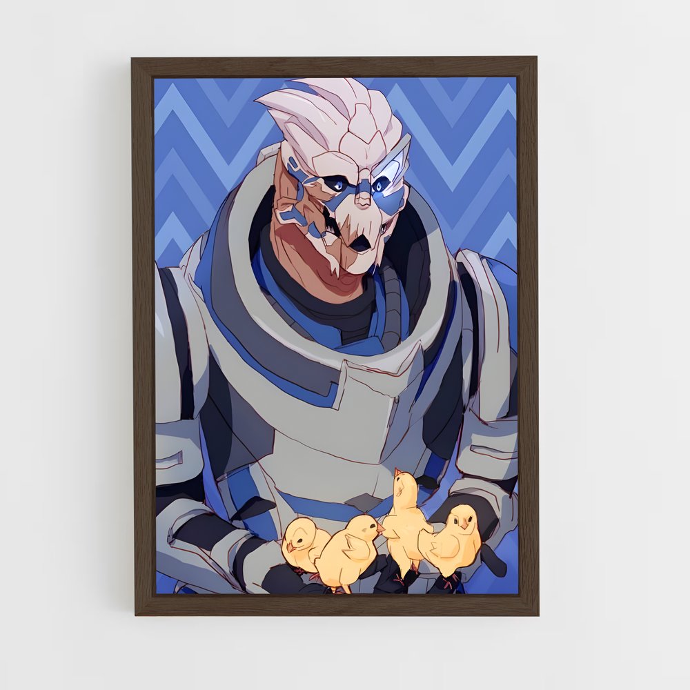 Poster Le Gentleman et le Poussin – affiche Mass effect (vue 5)