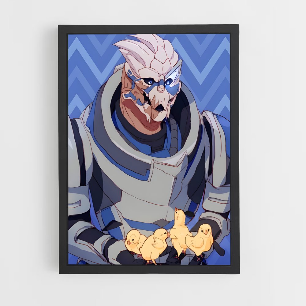 Poster Le Gentleman et le Poussin – affiche Mass effect (vue 2)