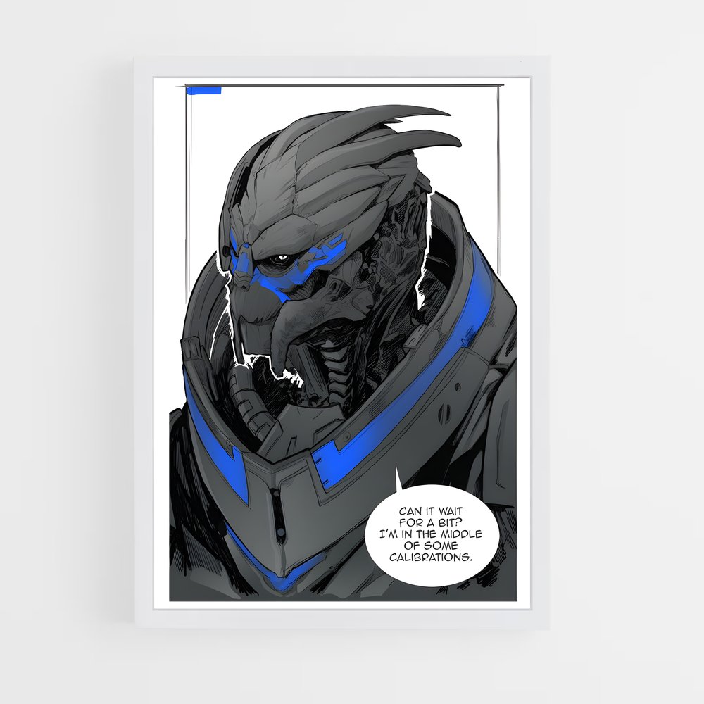 Poster Garrus Entrez – affiche Mass effect (vue 3)