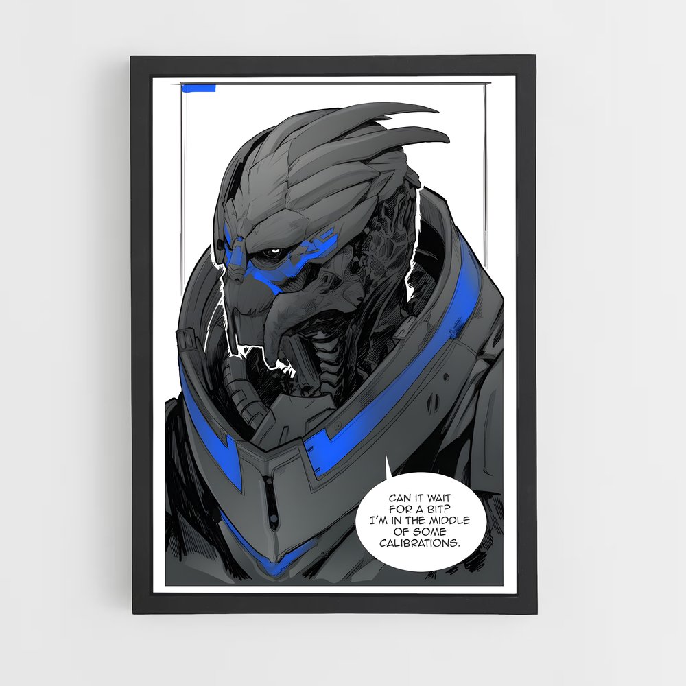 Poster Garrus Entrez – affiche Mass effect (vue 2)