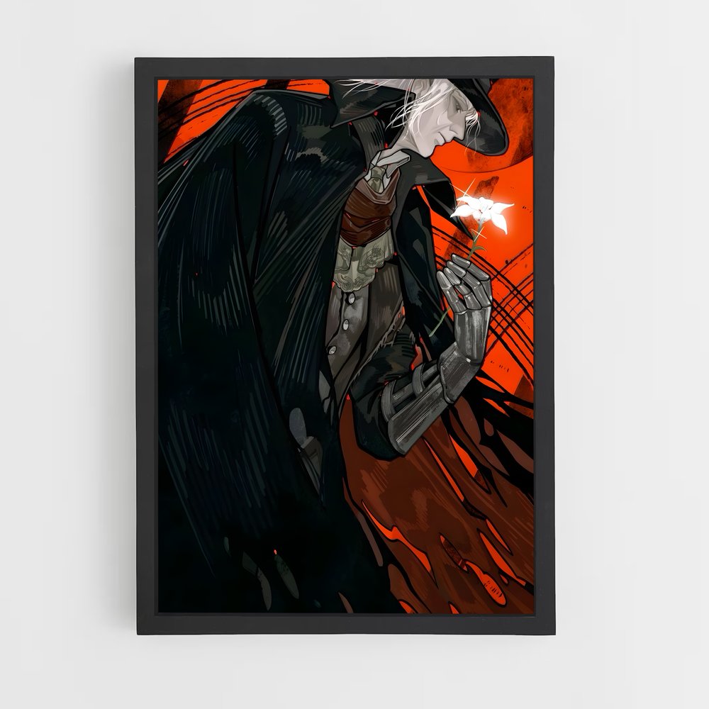 Poster L'Homme en Noire – affiche Bloodborne (vue 2)