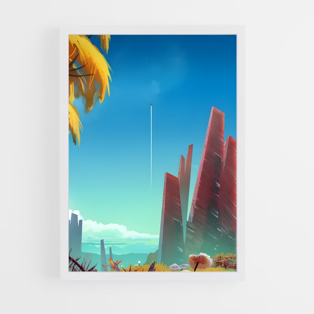 Poster Horizon Éclairé – affiche No man sky (vue 3)
