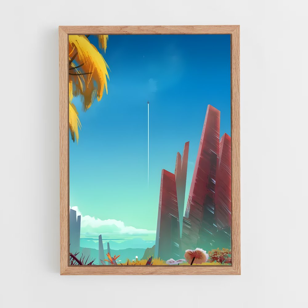 Poster Horizon Éclairé – affiche No man sky (vue 4)