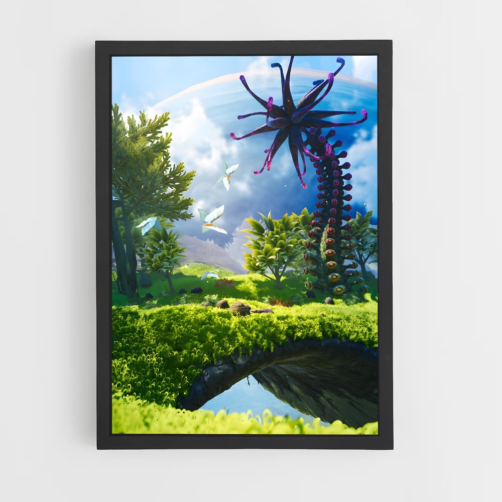Poster Kraken Island – affiche No man sky (vue 2)